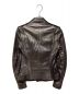 ALEXANDER McQUEEN (アレキサンダーマックイーン) Leather jacket（レザージャケット） ブラック サイズ:36：40000円