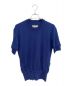 Maison Margiela（メゾンマルジェラ）の古着「Ribbed Hem T-Shirt（半袖ニットTシャツ）」｜ブルー