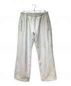 ALEXANDER WANGアレキサンダーワン）の古着「Logo Embossed Straight Track Pants（ロゴエンボスストレートトラックパンツ）」｜ライトグレー