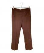 HERMESエルメス）の古着「Straight slacks pants（ストレートスラックスパンツ）」｜ブラウン