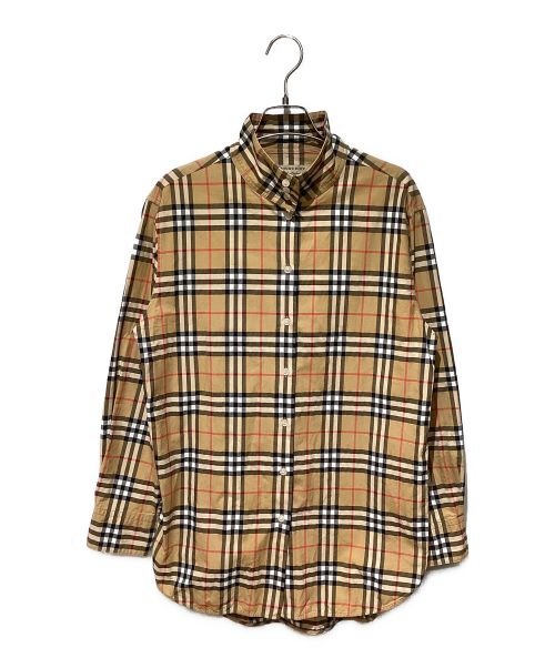 BURBERRY（バーバリー）BURBERRY (バーバリー) novachecｋshirt（ノバチェックシャツ） ブラウン サイズ:44の古着・服飾アイテム