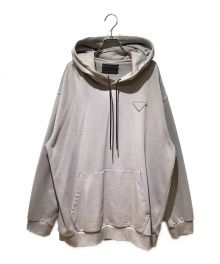 PRADA（プラダ）の古着「22AW Transfer Print Hoodie（転写プリントフーディー）」｜グレー