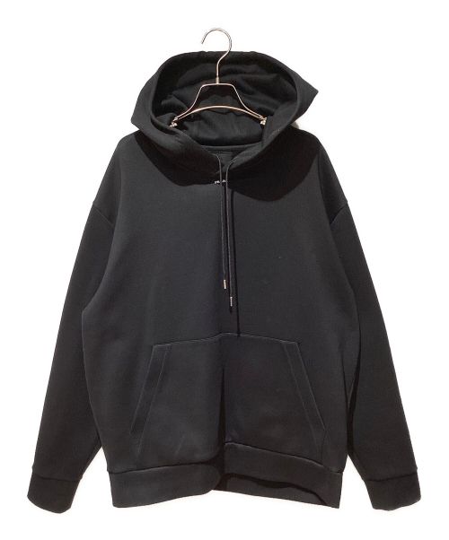 PRADA（プラダ）PRADA (プラダ) 23SS Technical Cotton Hoodie（テクニカルコットンフーディー） ブラック サイズ:Lの古着・服飾アイテム