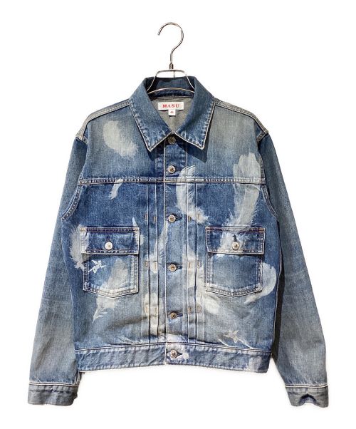 masu（エムエーエスユー）masu (エムエーエスユー) MASU BOYS/FEATHER DENIM JACKET（フェザーデニムジャケット） ブルー サイズ:46の古着・服飾アイテム