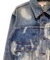 中古・古着 masu (エムエーエスユー) MASU BOYS/FEATHER DENIM JACKET（フェザーデニムジャケット） ブルー サイズ:46：44000円