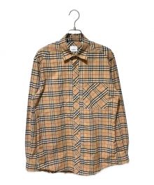 BURBERRY（バーバリー）の古着「nova check shirt（ノバチェックシャツ）」｜ベージュ