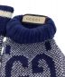 中古・古着 GUCCI (グッチ) GG Cashmere Glove（GGカシミヤグローブ） ブルー サイズ:M 未使用品：25000円