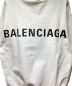 中古・古着 BALENCIAGA (バレンシアガ) バックロゴフーディ ホワイト サイズ:XS：36000円