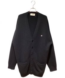 CELINE（セリーヌ）の古着「22AW Trionf Wool Cashmere Cardigan（トリオンフウールカシミア混カーディガン）」｜ブラック