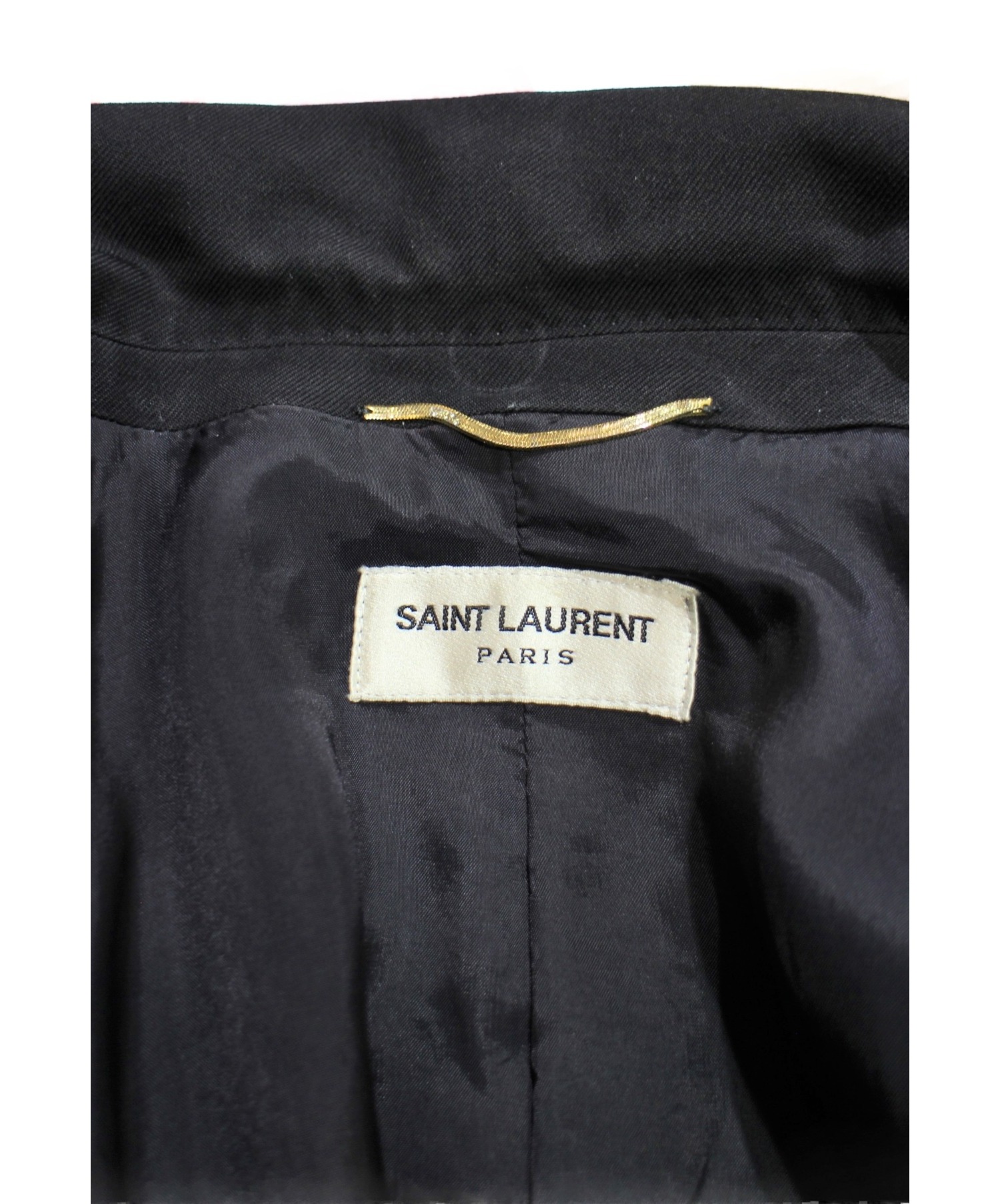 中古・古着通販】Saint Laurent Paris (サンローランパリ) テーラードジャケット ブラック サイズ:44｜ブランド・古着通販  トレファク公式【TREFAC FASHION】