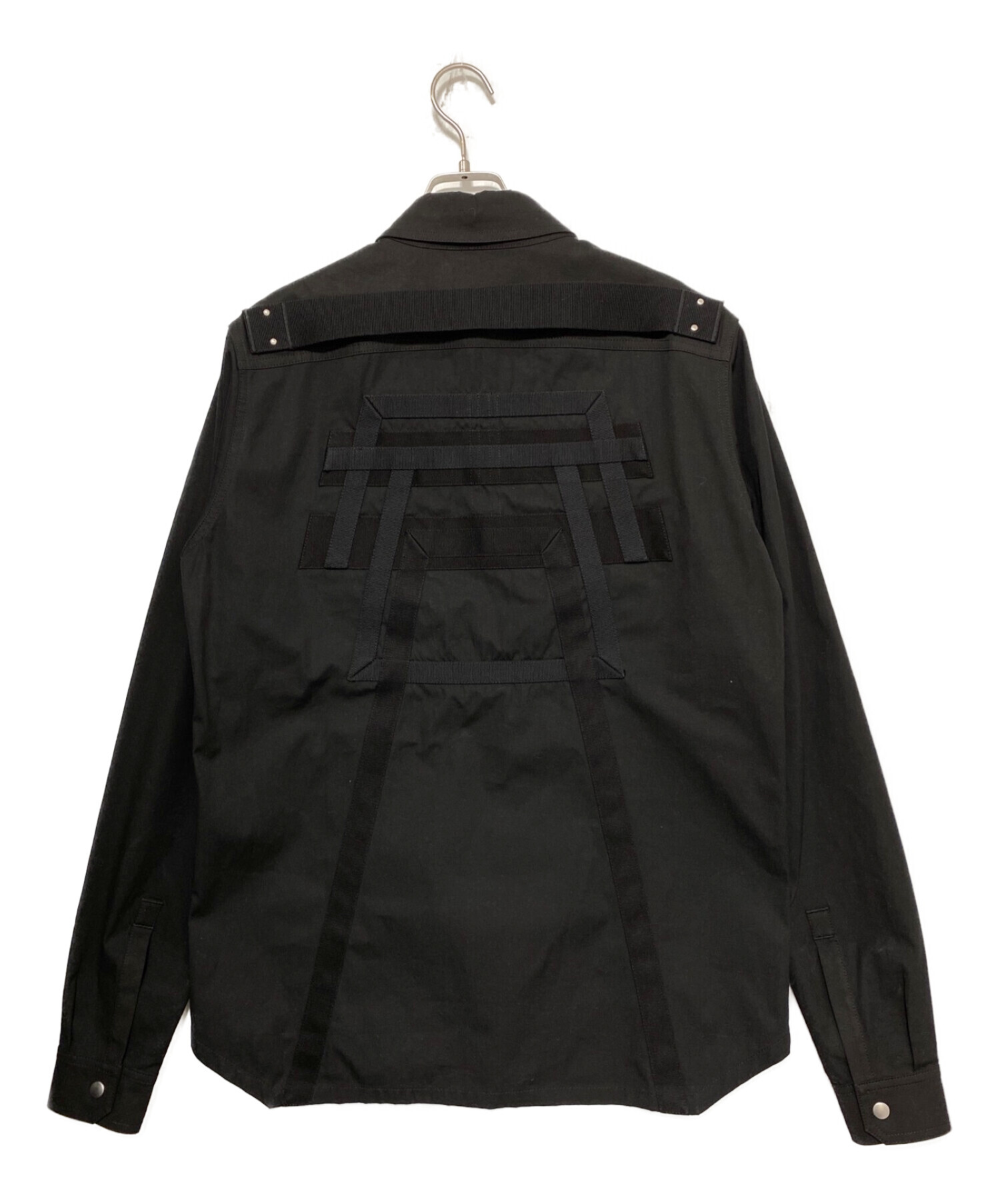 RICK OWENS (リックオウエンス) Buttoned Embroidered Shirt ブラック サイズ:48