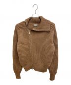 Diorディオール）の古着「ハイネックジップアップセーター」｜ブラウン