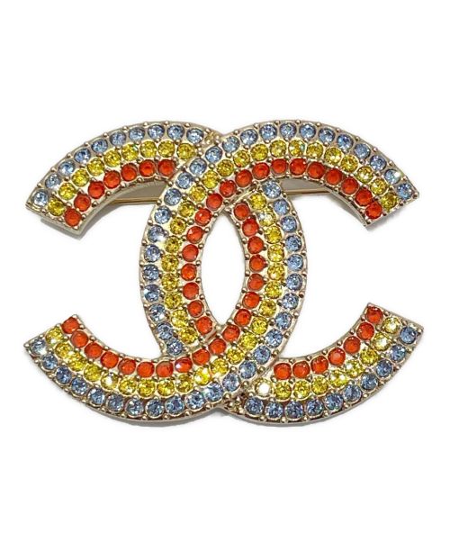 CHANEL（シャネル）CHANEL (シャネル) ココマークレインボーブローチ マルチカラーの古着・服飾アイテム