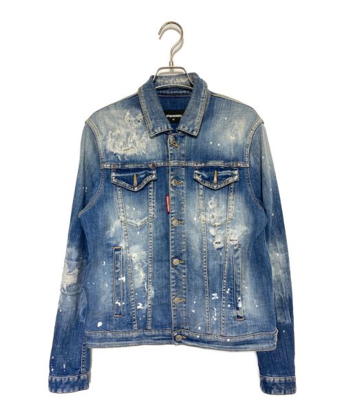 DSQUARED2（ディースクエアード）DSQUARED2 (ディースクエアード) Dan Jean Jacket インディゴ サイズ:46の古着・服飾アイテム