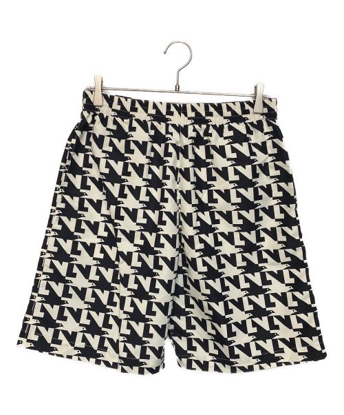 LOUIS VUITTON（ルイ ヴィトン）LOUIS VUITTON (ルイ ヴィトン) Signature Board Swimshorts （シグネチャーボードスイムショーツ) ホワイト×ブラック サイズ:Mの古着・服飾アイテム