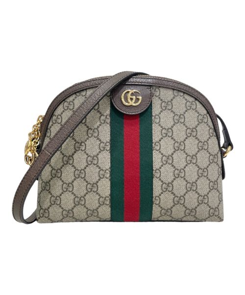 GUCCI（グッチ）GUCCI (グッチ) GGスプリームショルダーバッグ ブラウン サイズ:スモールの古着・服飾アイテム