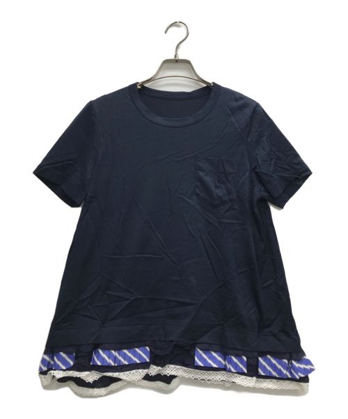 sacai（サカイ）sacai (サカイ) Tシャツ ネイビー サイズ:2の古着・服飾アイテム