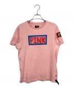 FENDIフェンディ）の古着「ロゴデザインTシャツ」｜ピンク