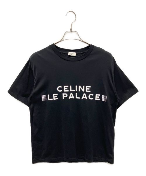 CELINE（セリーヌ）CELINE (セリーヌ) LE PALACE ロゴTシャツ ブラック サイズ:Sの古着・服飾アイテム