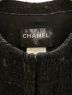 中古・古着 CHANEL (シャネル) ノーカラーツイードジャケット ブラック サイズ:34：300000円