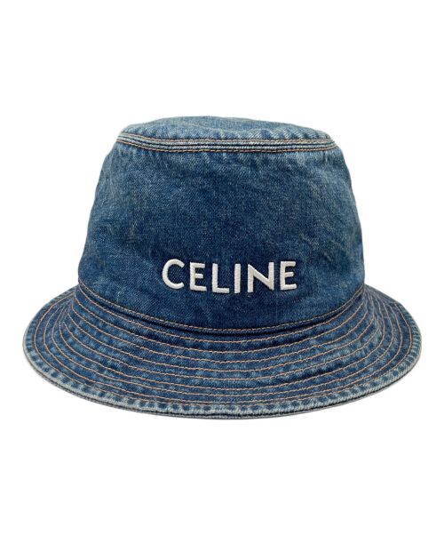 CELINE（セリーヌ）CELINE (セリーヌ) トレイルウォッシュデニムハット インディゴ サイズ:Lの古着・服飾アイテム