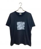 Saint Laurent Parisサンローランパリ）の古着「オプティカルイリュージョンTシャツ」｜ブラック