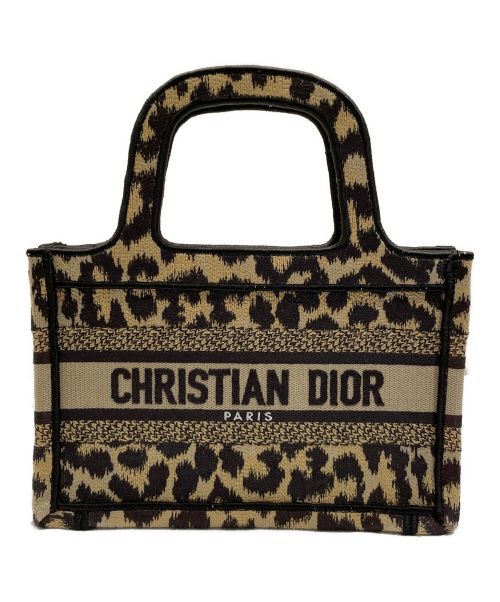 Christian Dior（クリスチャン ディオール）Christian Dior (クリスチャン ディオール) ブックトートミニ ブラック×ブラウン サイズ:ミニの古着・服飾アイテム