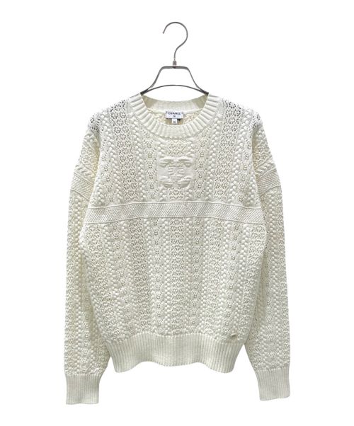 CHANEL（シャネル）CHANEL (シャネル) ココビーチプルオーバーニット アイボリー サイズ:36の古着・服飾アイテム