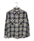 CELINEセリーヌ）の古着「Checked Cotton Loose Shirt/チェック コットン ルーズ シャツ」｜ベージュ