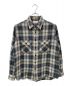 CELINE（セリーヌ）の古着「Checked Cotton Loose Shirt/チェック コットン ルーズ シャツ」｜ベージュ