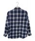 CELINE (セリーヌ) Checked Wool Loose Shirt/チェック ウール ルーズ シャツ ネイビー サイズ:37：60000円