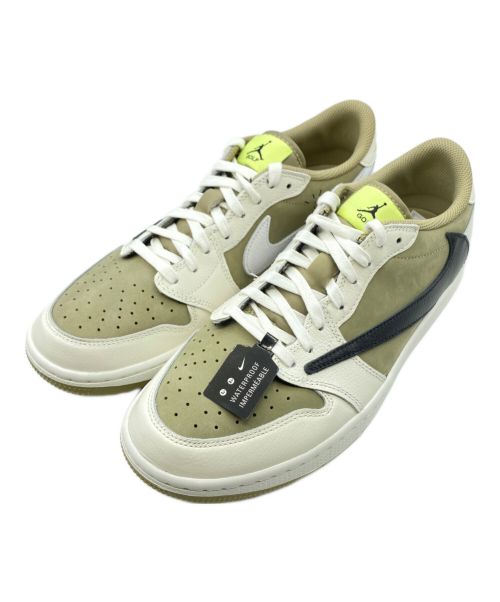 NIKE（ナイキ）NIKE (ナイキ) Travis Scott (トラヴィス スコット) AIR JORDAN 1 LOW GOLF NRG NEUTRAL OLIVE サイズ:27.5cm （US 9.5） 未使用品の古着・服飾アイテム