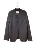 Maison Margielaメゾンマルジェラ）の古着「Collarless Wool Jacket（ノーカラーウールジャケット）」｜ブラック