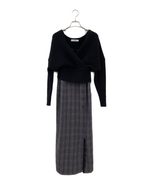 HER LIP TO（ハーリップトゥ）HER LIP TO (ハーリップトゥ) Orsay Plaid Skirt Set ブラック サイズ:Mの古着・服飾アイテム