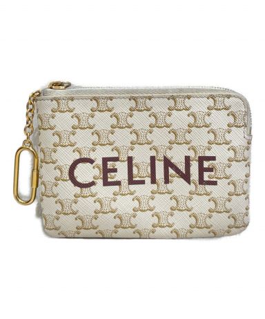 CELINE トリンオフキャンバス コインケース 未使用-