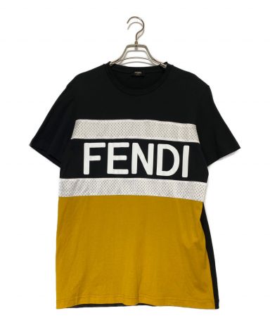 中古・古着通販】FENDI (フェンディ) ロゴメッシュ半袖Tシャツ