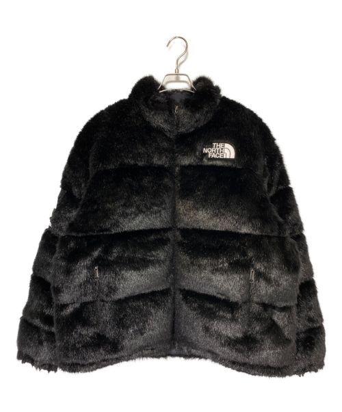 SUPREME（シュプリーム）SUPREME (シュプリーム) THE NORTH FACE (ザ ノース フェイス) Faux Fur Nuptse Jacket ブラック サイズ:Lの古着・服飾アイテム