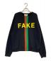 GUCCI（グッチ）の古着「Fake/Not Print Sweatshirt」｜ブラック