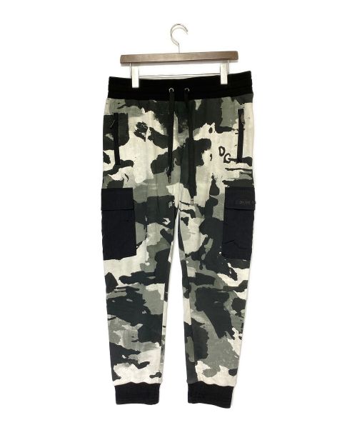 DOLCE & GABBANA（ドルチェ＆ガッバーナ）DOLCE & GABBANA (ドルチェ＆ガッバーナ) CAMOUFLAGE JOGGING Trousers  ブラック サイズ:50の古着・服飾アイテム