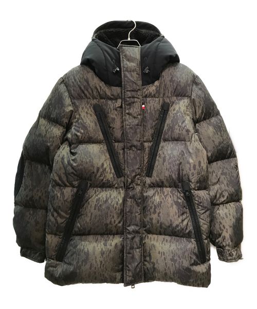 MONCLER（モンクレール）MONCLER (モンクレール) OBERT/ダウンコート カーキ×ブラック サイズ:3の古着・服飾アイテム