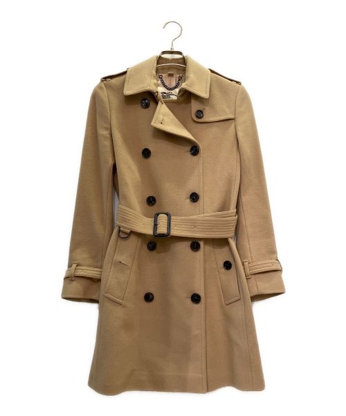 BURBERRY LONDON（バーバリーロンドン）BURBERRY LONDON (バーバリーロンドン) カシミヤ混トレンチコート ブラウン サイズ:38の古着・服飾アイテム