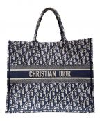 Christian Diorクリスチャン ディオール）の古着「BOOK TOTE LARGE/ブックトート  ラージ」｜ネイビー