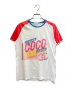 CHANELシャネル）の古着「ココ キューバ Tシャツ」｜ホワイト×ピンク