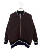 CFCLシーエフシーエル）の古着「STRATUM BOMBER JACKET」｜BROWN MULTI