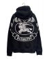 BURBERRY (バーバリー) EKD PRINT COTTON BLEND HOODIE  ブラック サイズ:XXS：55000円