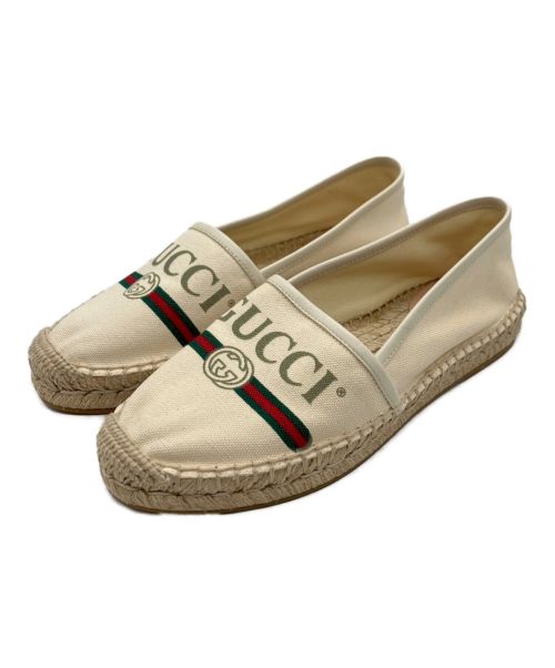 GUCCI（グッチ）GUCCI (グッチ) エスパドリーユ クリーム サイズ:37の古着・服飾アイテム