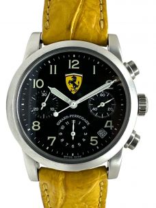 GIRARD-PERREGAUX×Ferrariジラール ペルゴ×フェラーリ）の古着「クロノグラフ デイト」｜ブラック