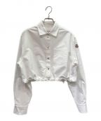 MONCLERモンクレール）の古着「クロップド ロング スリーブシャツ」｜ホワイト