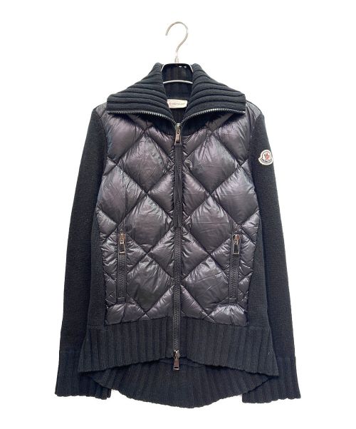 MONCLER（モンクレール）MONCLER (モンクレール) CARDIGAN TRICOT ダウンカーディガン ブラック サイズ:XSの古着・服飾アイテム