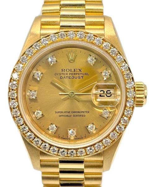 ROLEX（ロレックス）ROLEX (ロレックス) デイトジャスト レディ 10P ダイヤ Ref.69138G ゴールド サイズ:26mmの古着・服飾アイテム